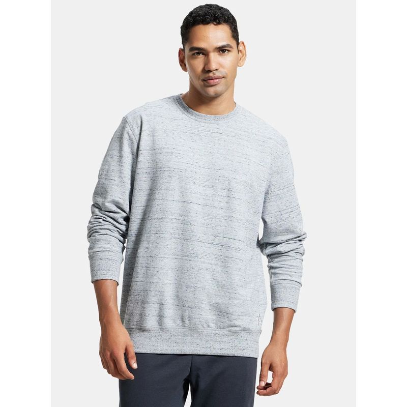 Jockey Man Grey Snow Melange Sweatshirt (M)
