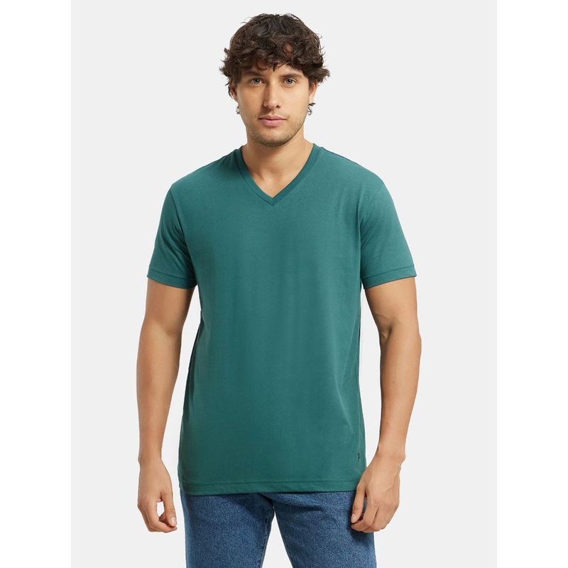 Jockey Man Pacific Green V-Neck T-Shirt (S)
