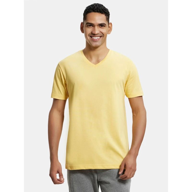 Buy Jockey 2726 Men Super Combed Cotton Rich Solid V Neck T-Shirt ...