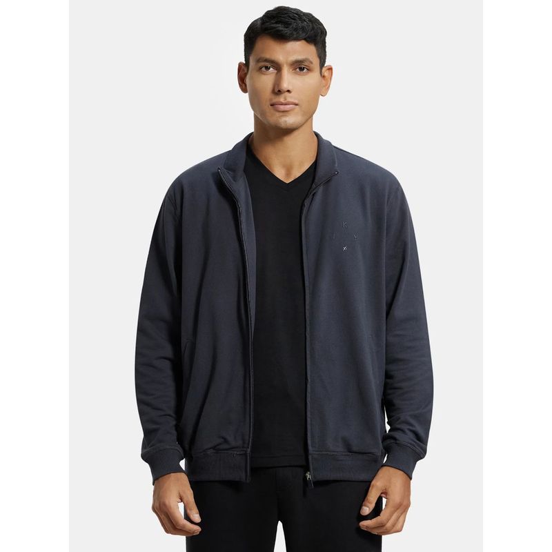 Jockey 2730 Men Super Combed Cotton French Terry Jacket - Graphite (L)