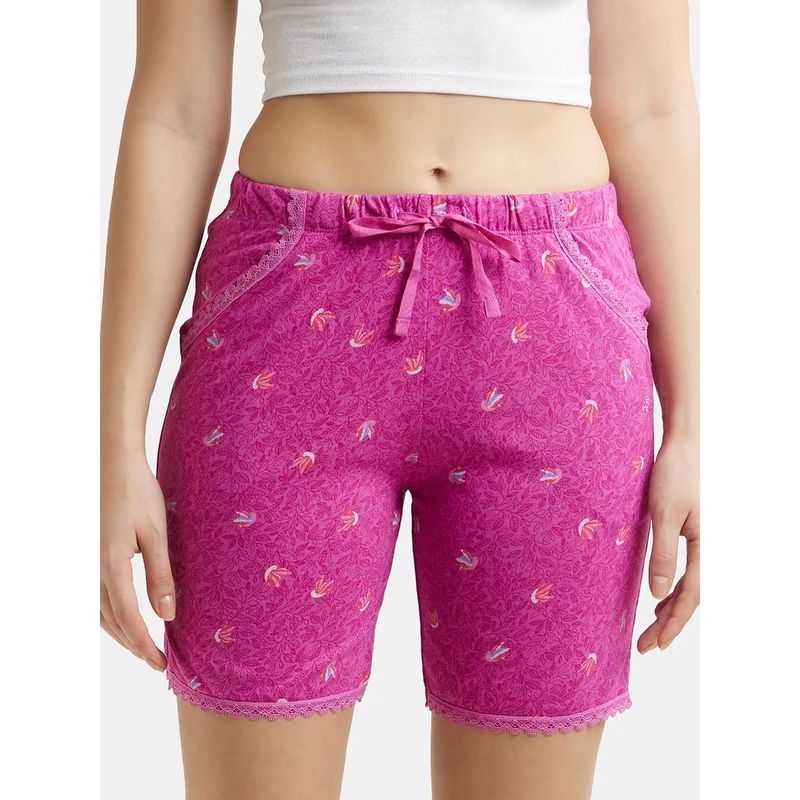 Jockey Lavender Scent Assorted Prints Knit Sleep Shorts Style Number-RX10 - (S)