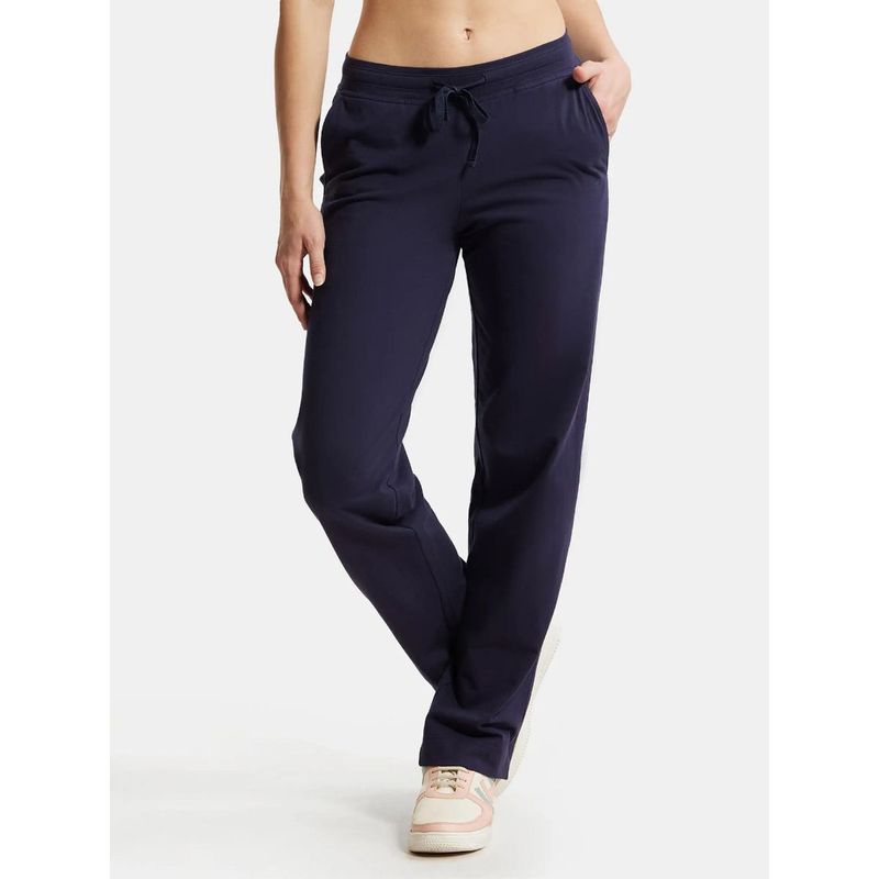 Jockey 1302 Women Super Combed Cotton Elastane Trackpants - Navy Blazer (XXL)