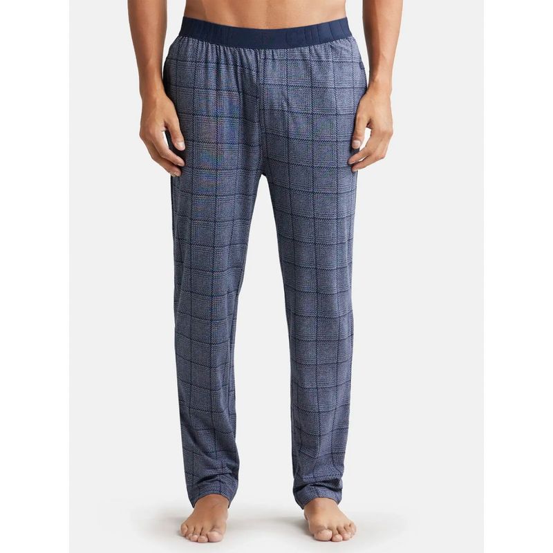 Jockey IM03 Men Tencel Micro Modal Cotton Elastane Regular Fit Pyjama - Mid Blue (M)