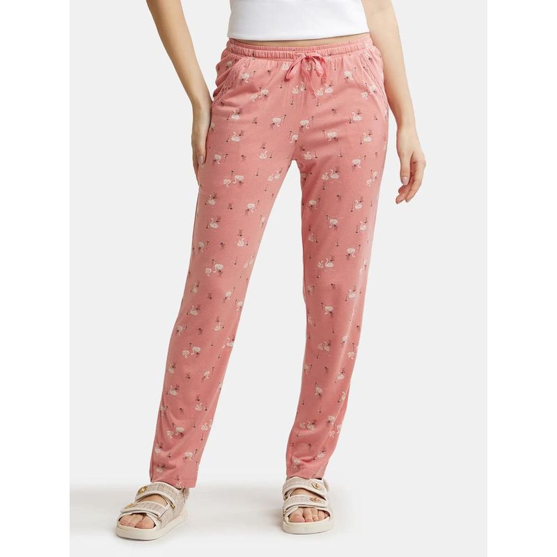 Jockey Peach Blossom Assorted Prints Knit Lounge Pants Style Number-RX09 - (S)