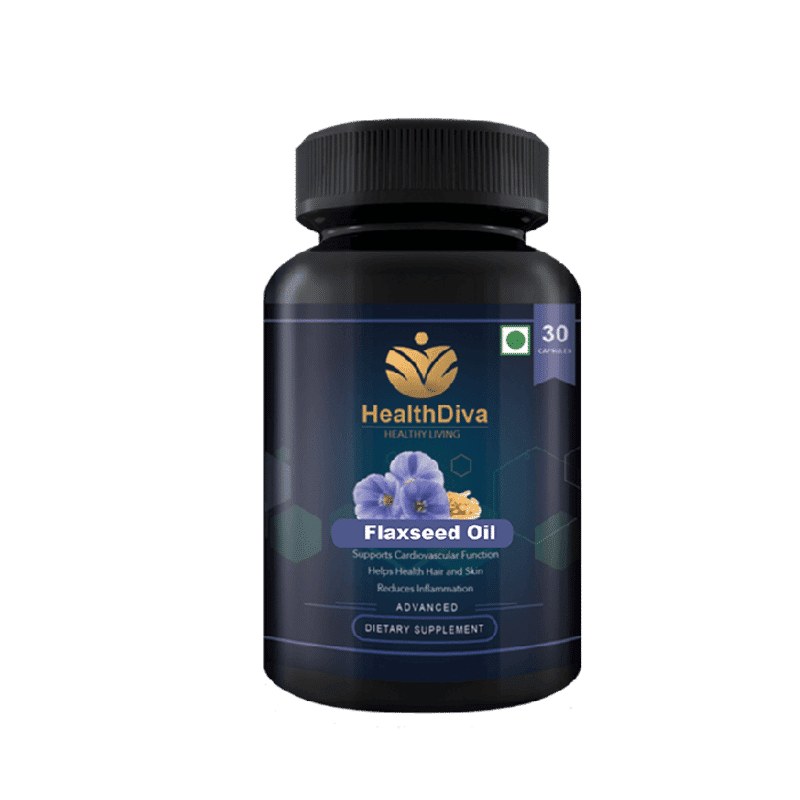 HealthDiva Flaxseed Oil 30 Capsules