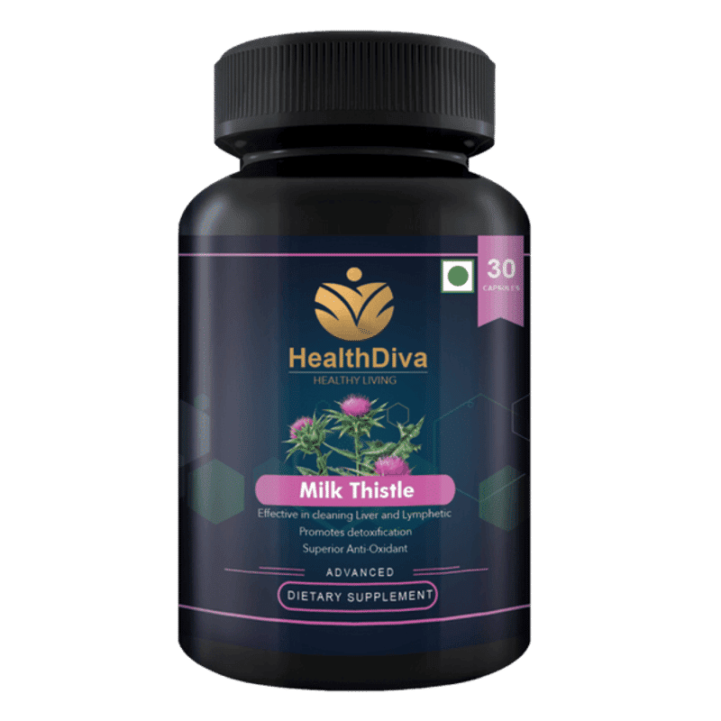 HealthDiva Milk Thistle 30 Capsules