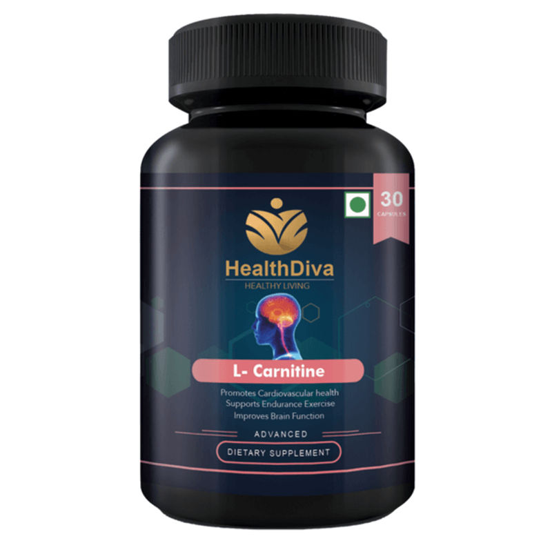 HealthDiva L-Carnitine 30 Capsules