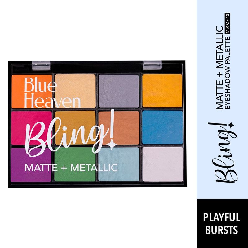 Blue Heaven 12-In-1 Bling Eyeshadow Palette - Playful Burst