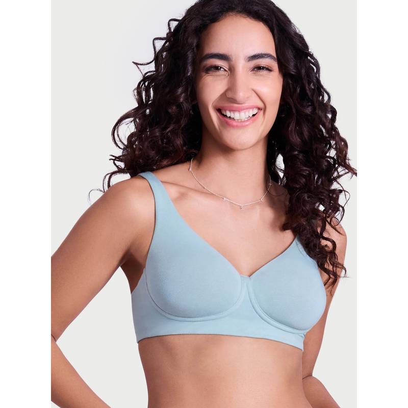 Enamor Bamboo Cotton IO05, Plunge, Everyday Women's T-Shirt Bra (34B)
