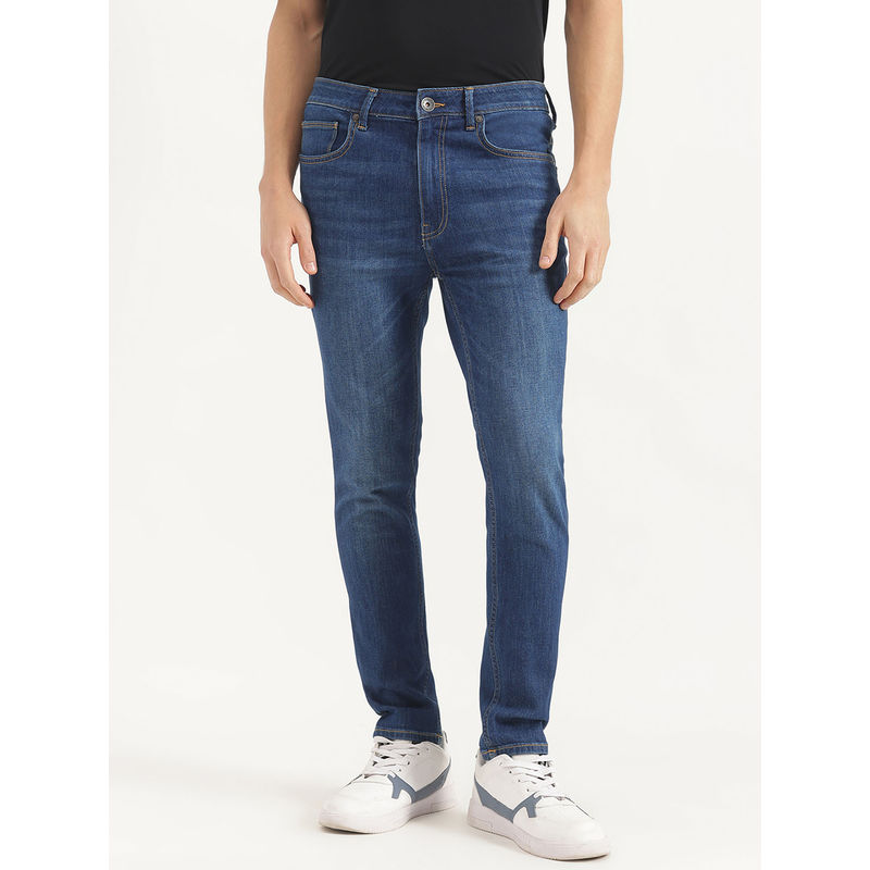 United Colors of Benetton Solid Low Crotch Fit Jeans (34)