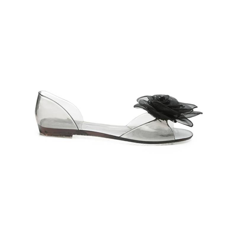 London Rag Black Plastic Casual Women Flats (EURO 37)