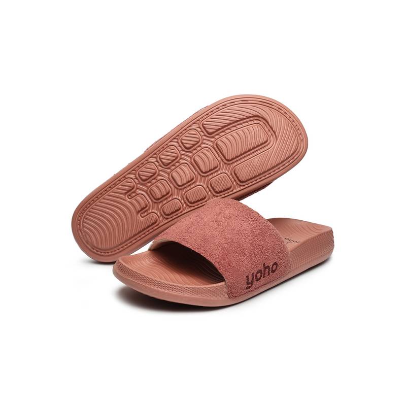 Yoho Pink Textile Casual Women Sliders (UK 4)