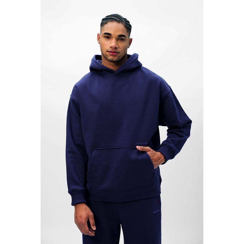 Bonkers Corner Navy Blue Wear A Hug Oversized Hoodie (M)