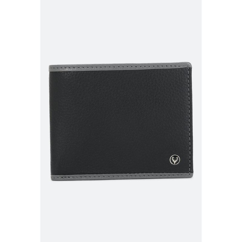 Allen Solly Men Black Solid Genuine Leather Wallet Buy Allen Solly Men