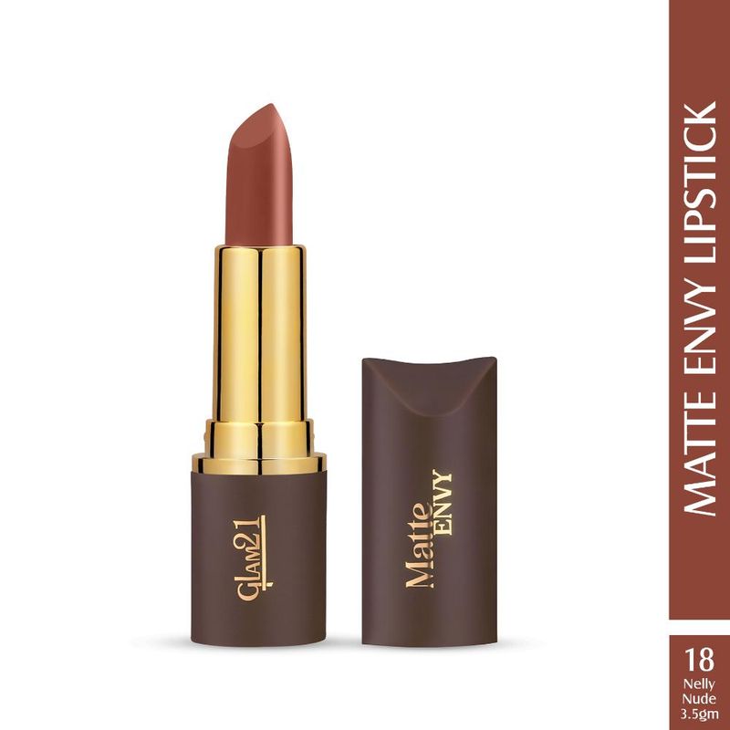 GLAM21 Matte Envy Lipstick - Nelly Nude
