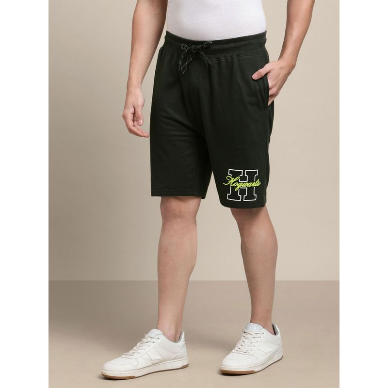 Free Authority Mens Harry Potter Olive Regular Fit Shorts (XL)
