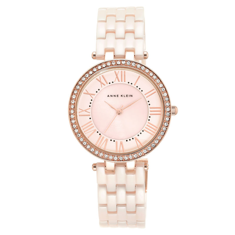 Anne Klein AK2130RGLP Rose Gold DialAnalog Watch For Women