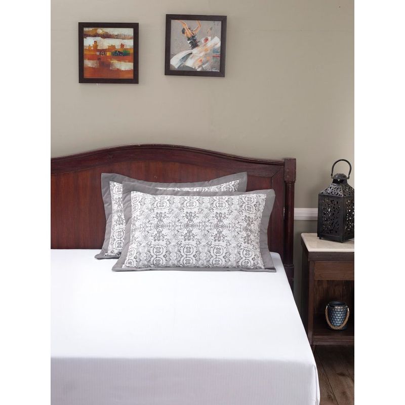 Maspar Vintage Regal Bliss Ellis 400TC Cotton Print Standard Grey