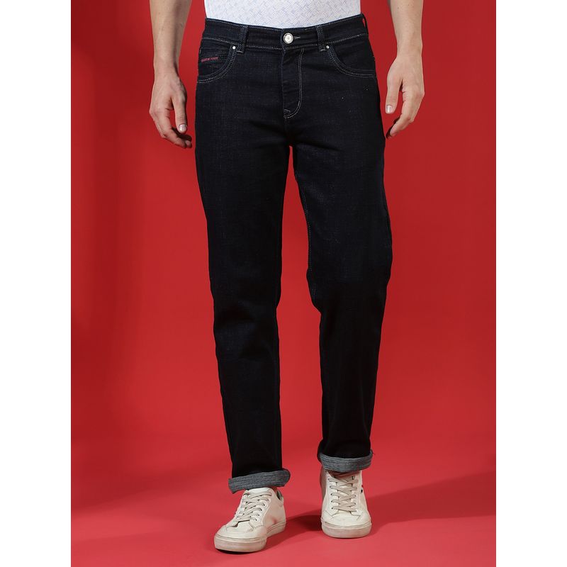 CRIMSOUNE CLUB Men Black Straight Jeans (30)