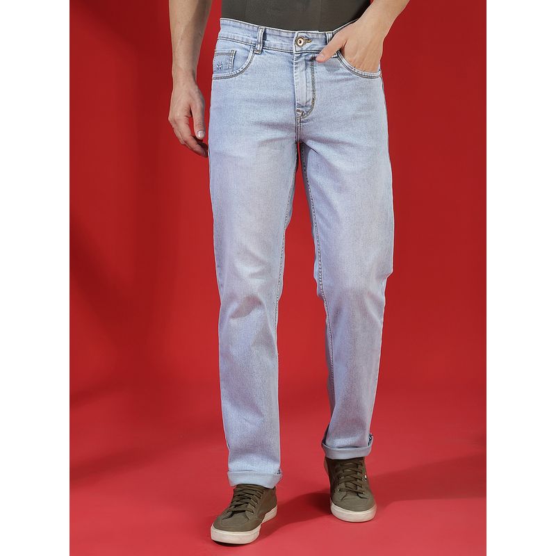 CRIMSOUNE CLUB Blue Men Straight Jeans (32)