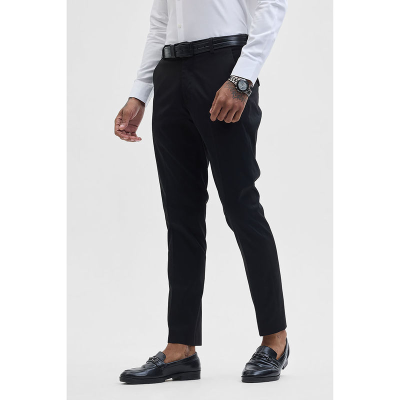 Snitch Black Slim Fit Trouser (38)