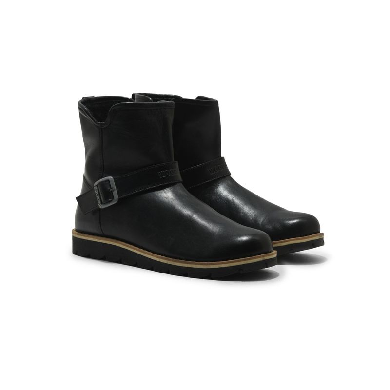 WOODLAND Softy Crust Black Casual Boots (EURO 40)