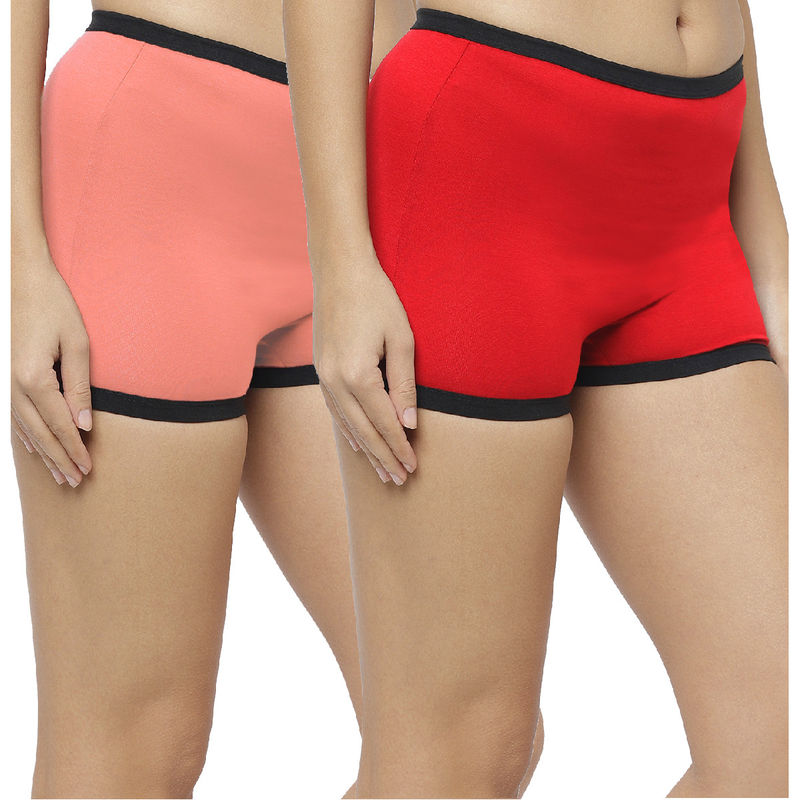 Buy N-Gal Women's 4 Way Cotton Lycra Lingerie Underwear Boyshort
