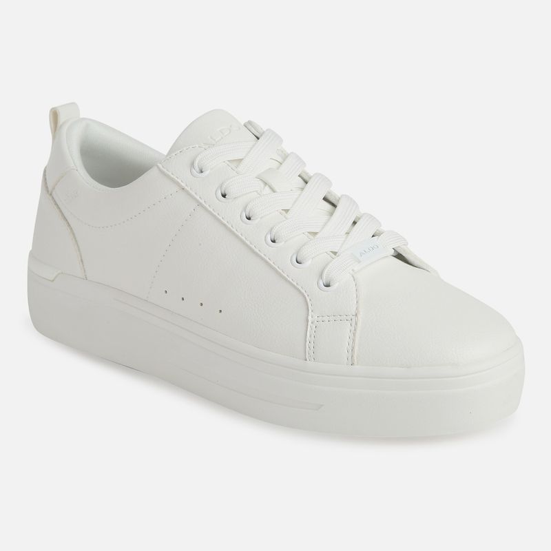 Aldo Meadow Synthetic White Solid Sneakers (UK 2)
