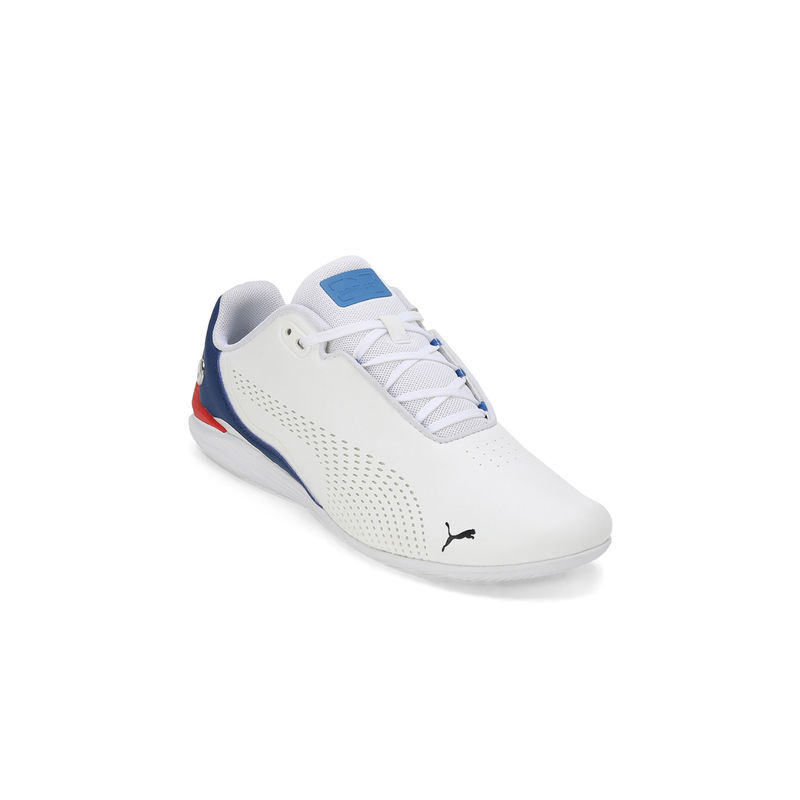 Puma Bmw Mms Drift Cat Decima Unisex White Sneakers (UK 9)