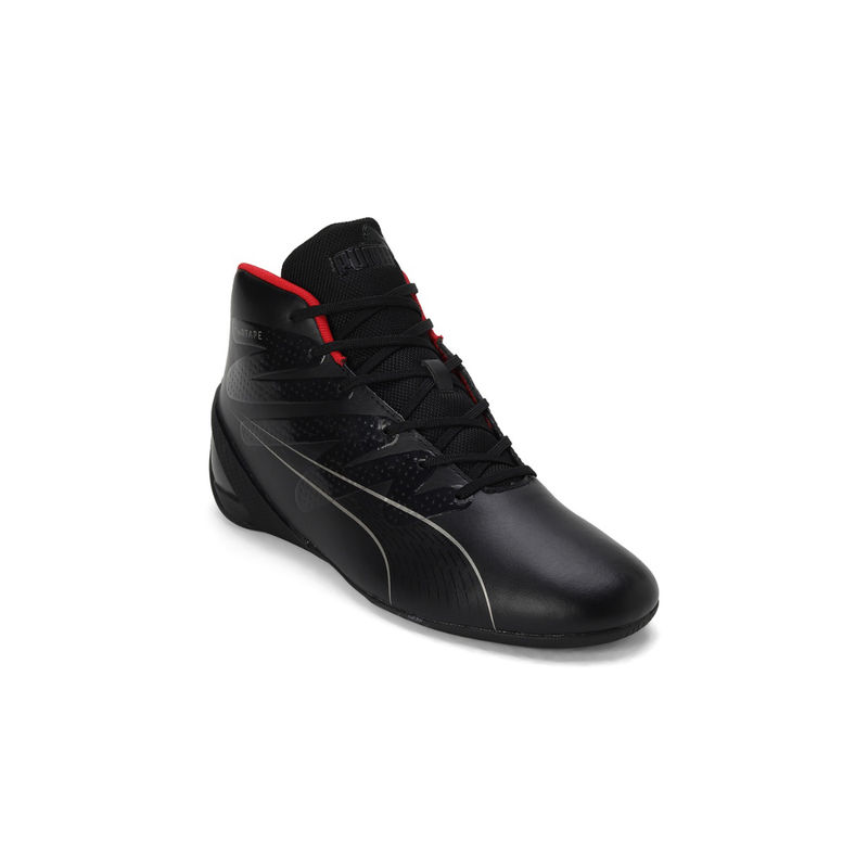 Puma Ferrari Carbon Cat Mid Unisex Black Sneakers (UK 8)