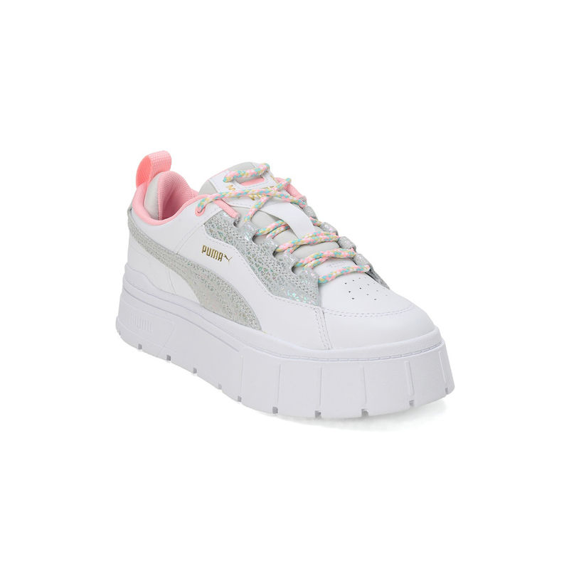 Puma Mayze Stack Xpl Bm Fashion Women White Sneakers UK 6