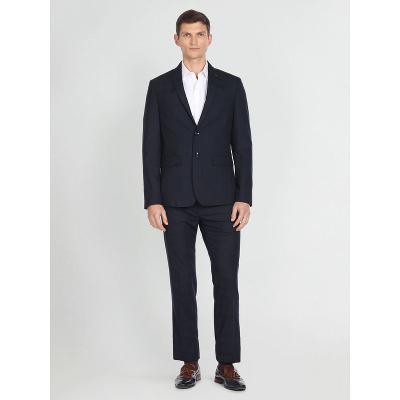 Arrow Tailored Regular Fit Checked Two Piece Suit (Set of 2) (40)