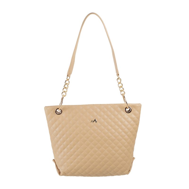 Buy Metro Women Beige Synthetic Tote Bag Online