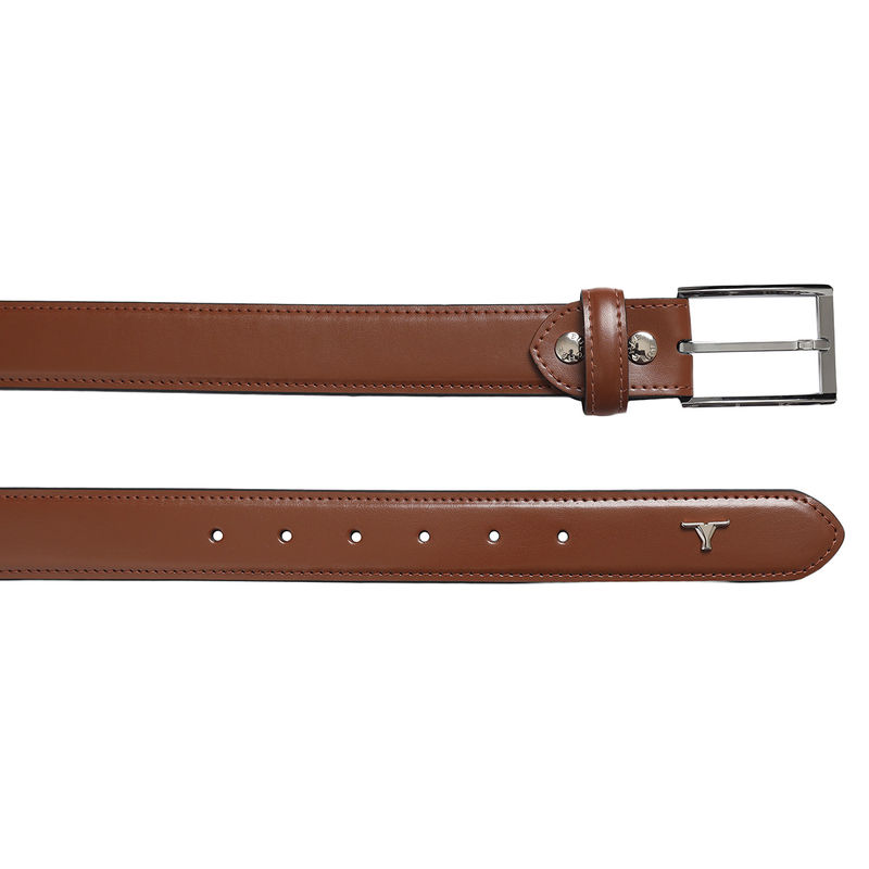 Bulchee Men's Genuine Leather Belt(Casual, Tan) (S)