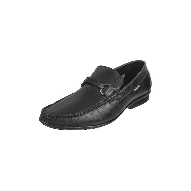 Mochi Black Solid Casual Shoes (EURO 39)