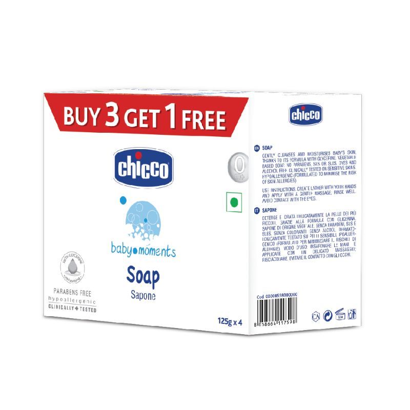 Chicco Baby Moment Soap 3+1 (125G)