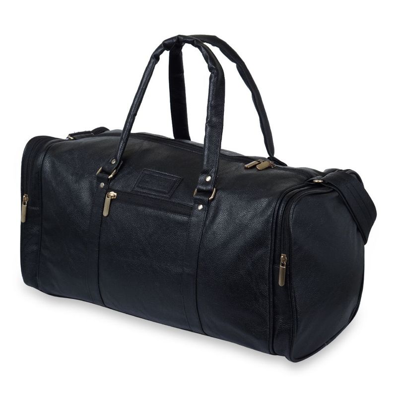 NFI Essentials Leatherette Cabin Size Travel Duffle Bag Size: 20 Inch 31 Litre Luggage Duffel Bag