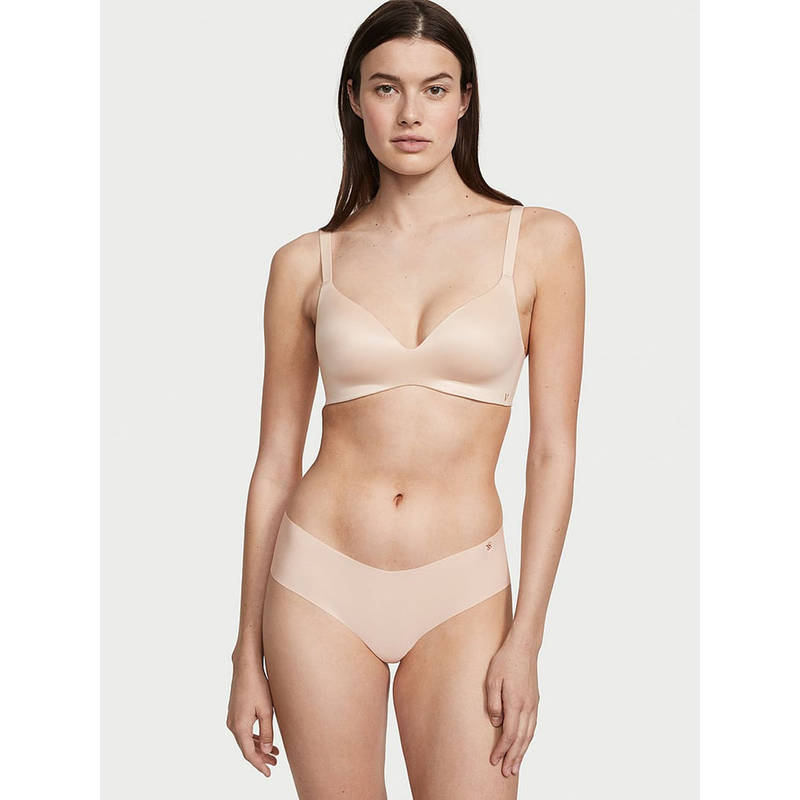 Victoria's Secret Beige No-Show Hip Hugger Panty (XS)
