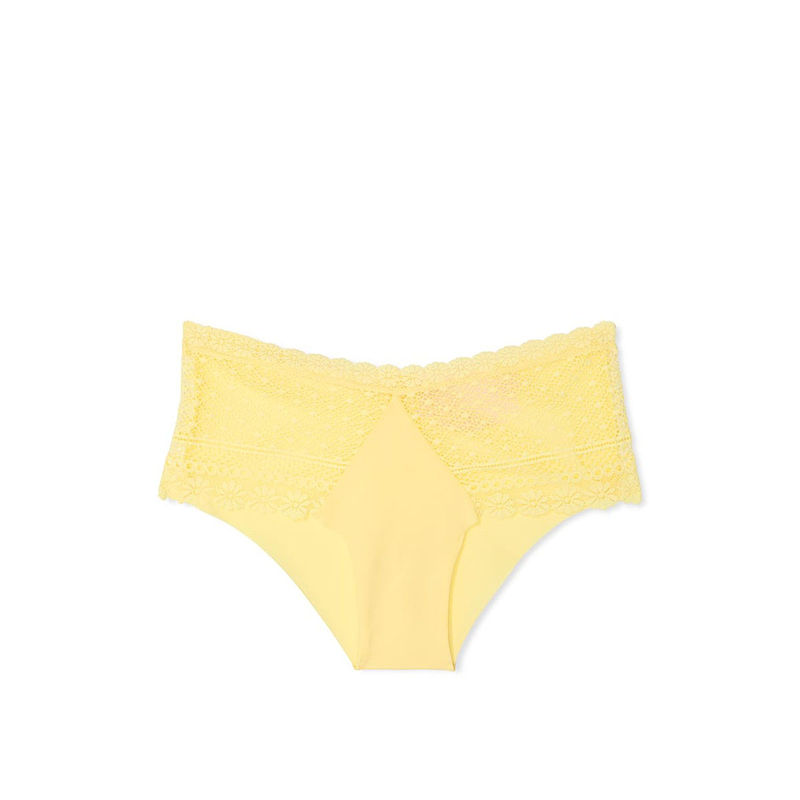 Victoria's Secret No-Show Daisy Lace Cheeky Panty - Yellow (XS)
