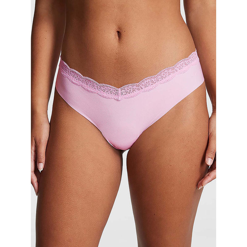 Victoria's Secret PINK No-Show Thong Panty - Pink (S)