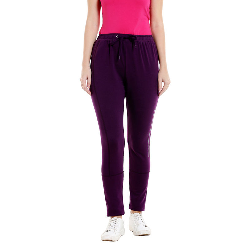 Bodycare Bodyactive Dark Purple Color Women'S Active Pant (L)