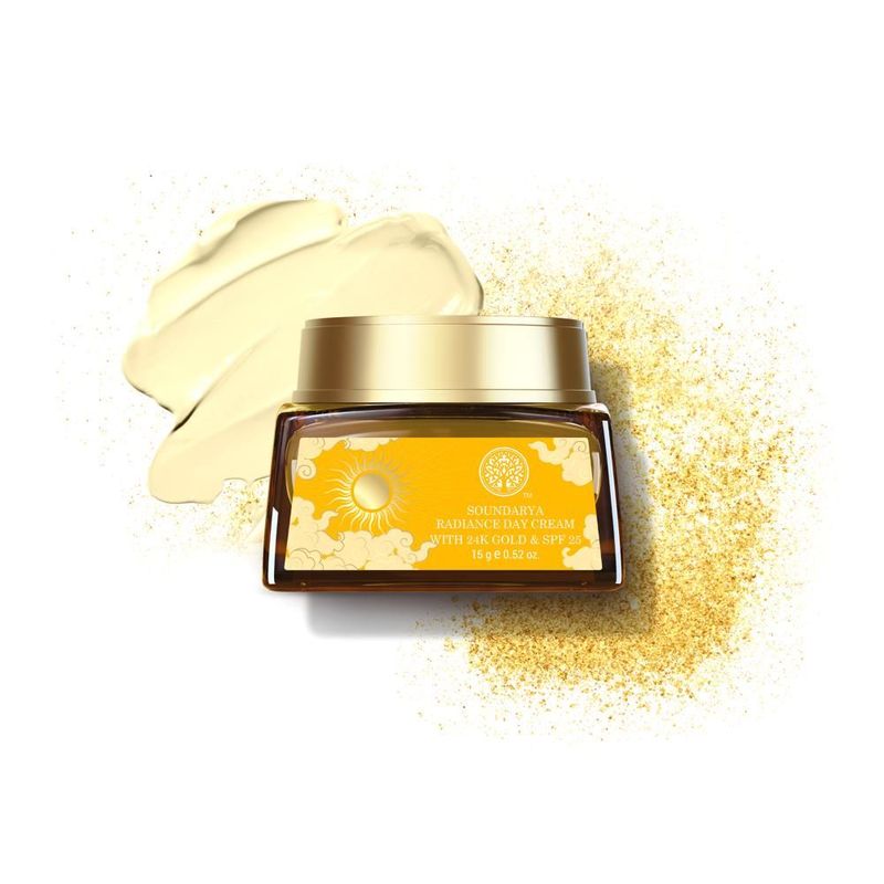 Forest Essentials Soundarya Radiance Day Cream with 24K Gold & SPF 25, Anti Ageing Moisturiser