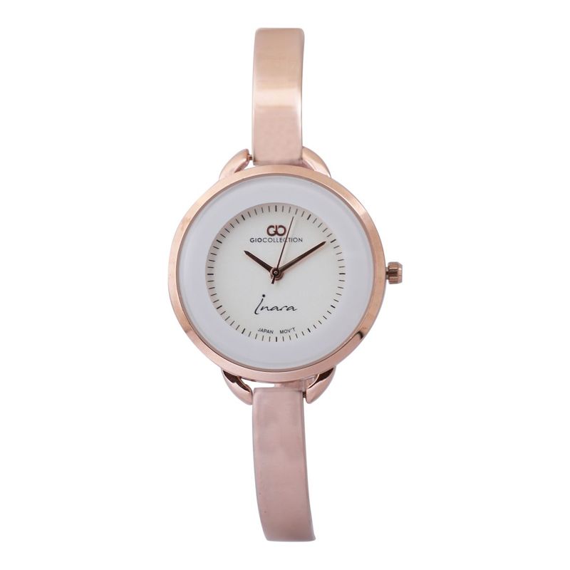 Inara by Gio Collection Analog Rose Gold Dial Women Watch- G2101-55 :  Amazon.in: Fashion