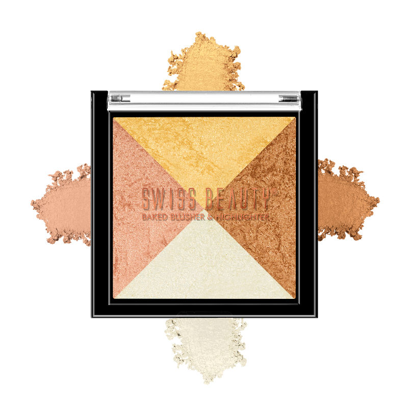Swiss Beauty Baked Blusher & Highlighter - 06