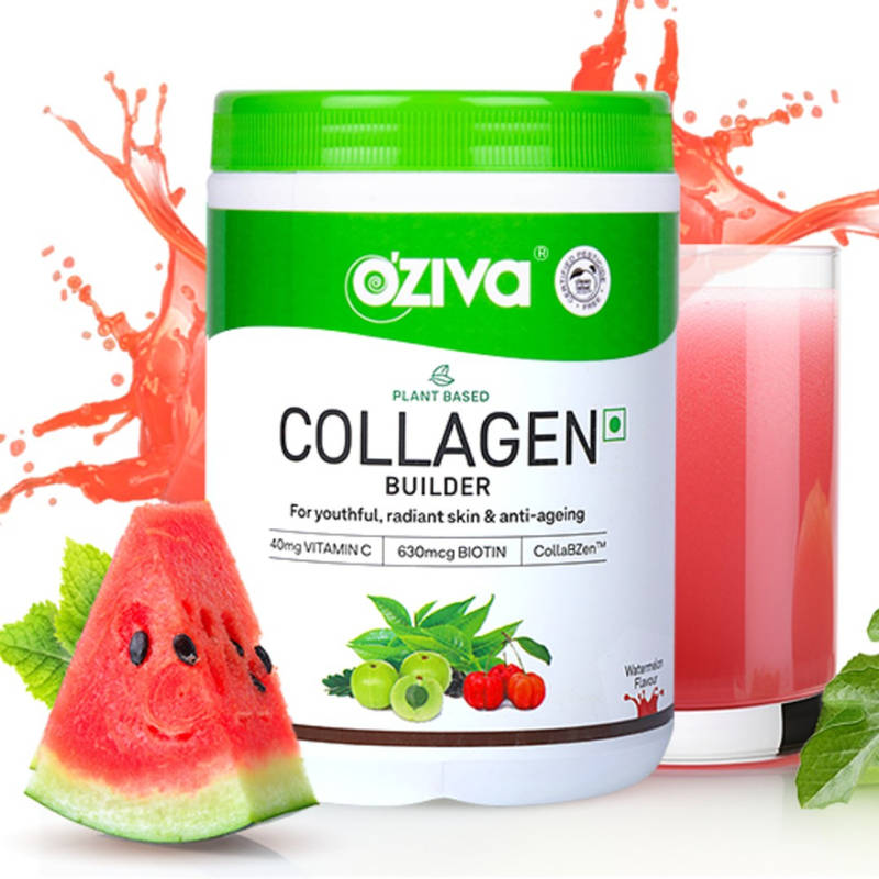 Oziva Vegan Collagen with Biotin & Vitamin C For Brighter & Youthful Skin - Watermelon
