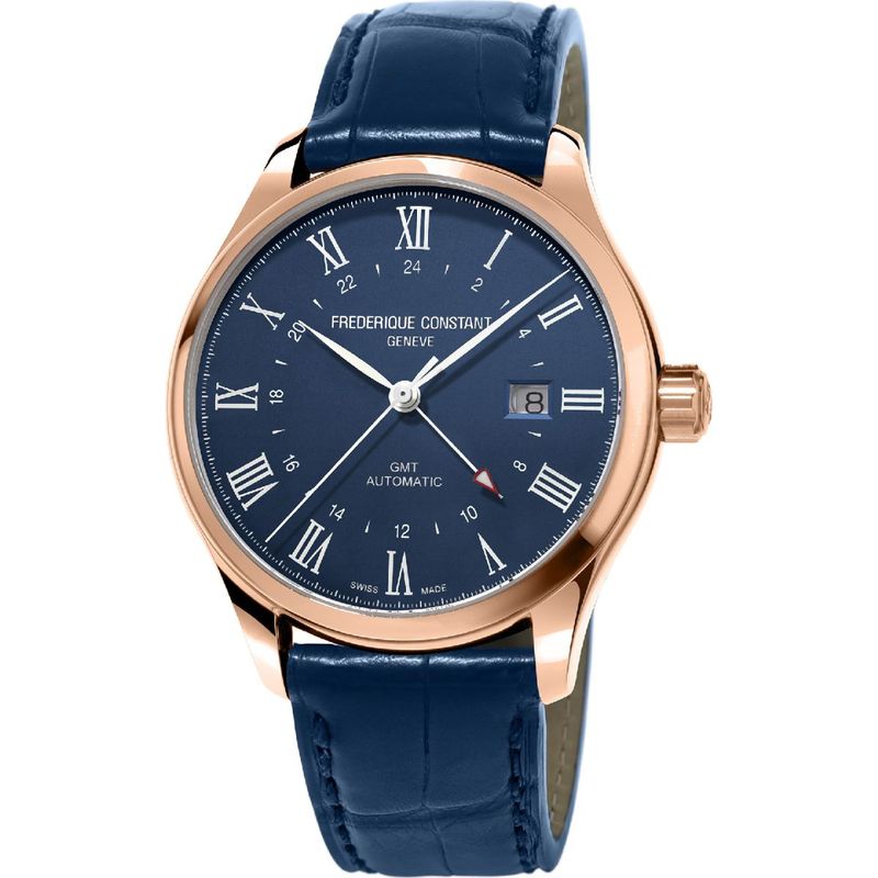 Buy Frederique Constant Classic Date|GMT Analog Blue Dial Men Watch- FC-350NR5B4  Online