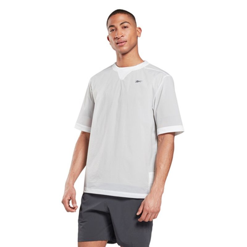 Reebok Mens Running Night Run Woven T-Shirt (L)