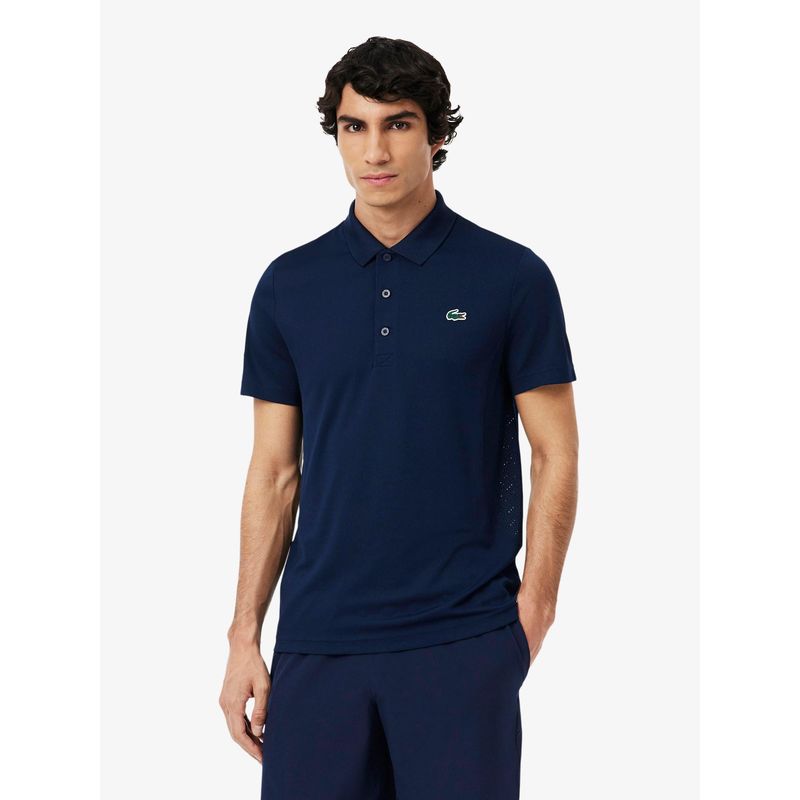 Lacoste Men Blue Lacoste Tennis x Novak Djokovic Polo Shirt (M)