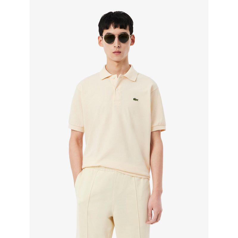 Lacoste Men Beige Classic Fit L.12.12 Original Polo Shirt (S)