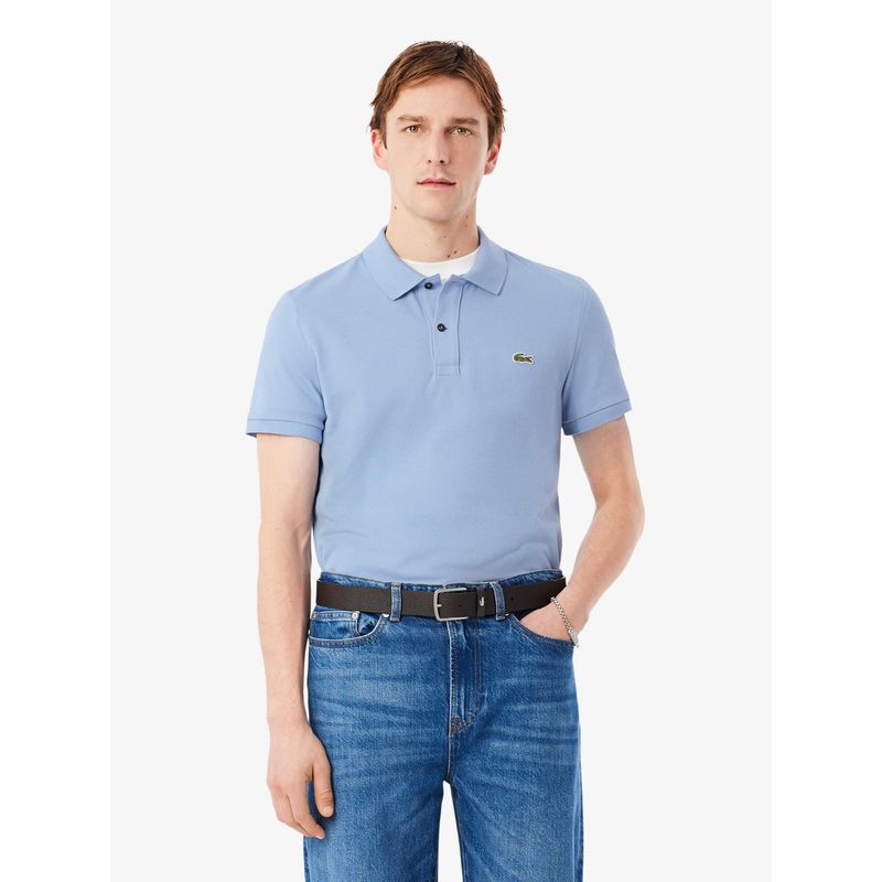 Lacoste Men Blue Slim Fit L.12.12 Original Polo Shirt (S)
